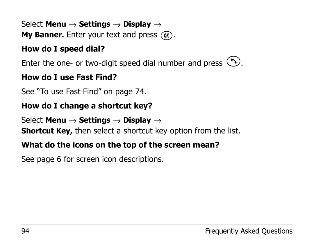 Kyocera 2100 Series manual Select Menu → Settings → Display → 