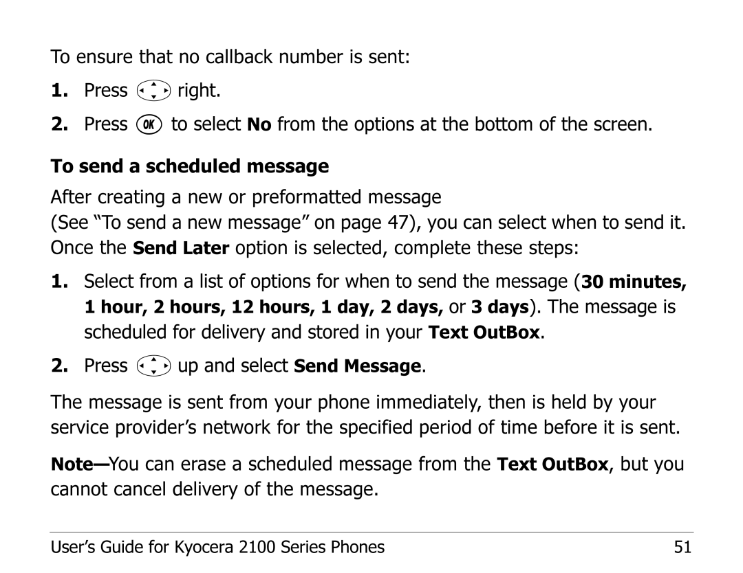 Kyocera manual User’s Guide for Kyocera 2100 Series Phones 