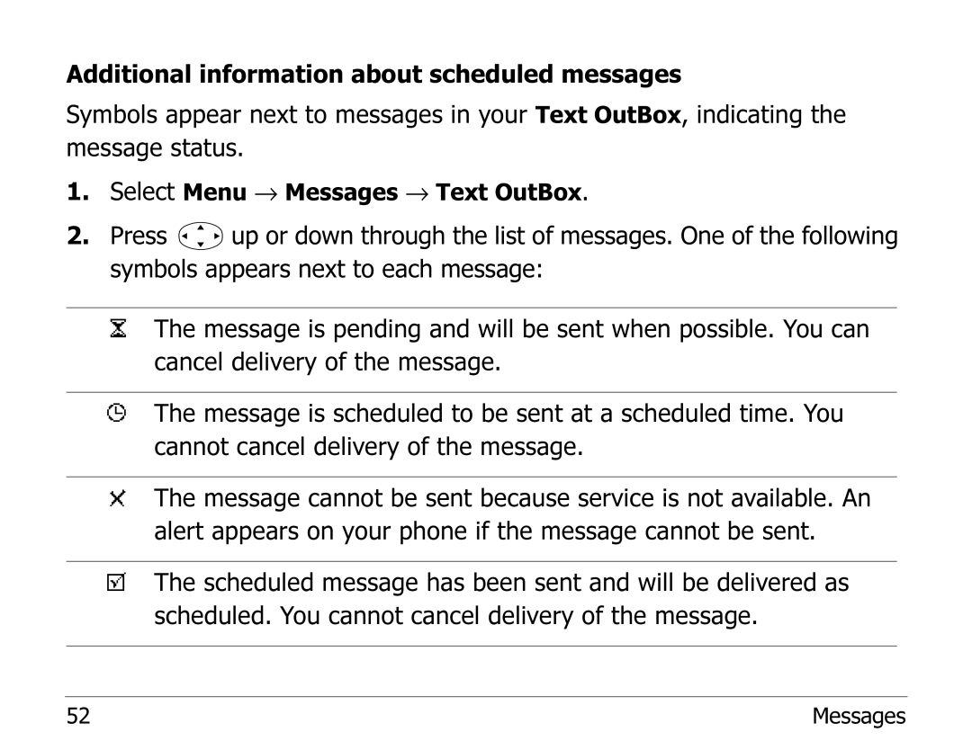 Kyocera 2100 Series manual Select Menu → Messages → Text OutBox 