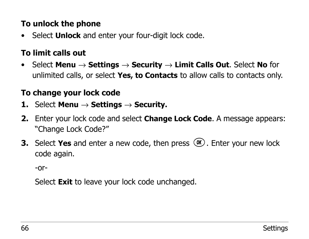 Kyocera 2100 Series manual To change your lock code 