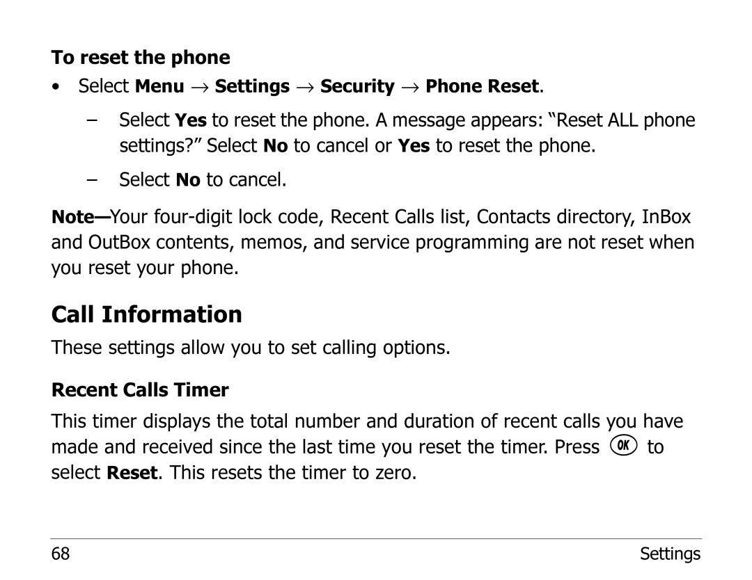 Kyocera 2100 Series manual Call Information 