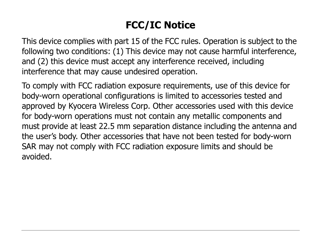 Kyocera 2235 manual FCC/IC Notice 