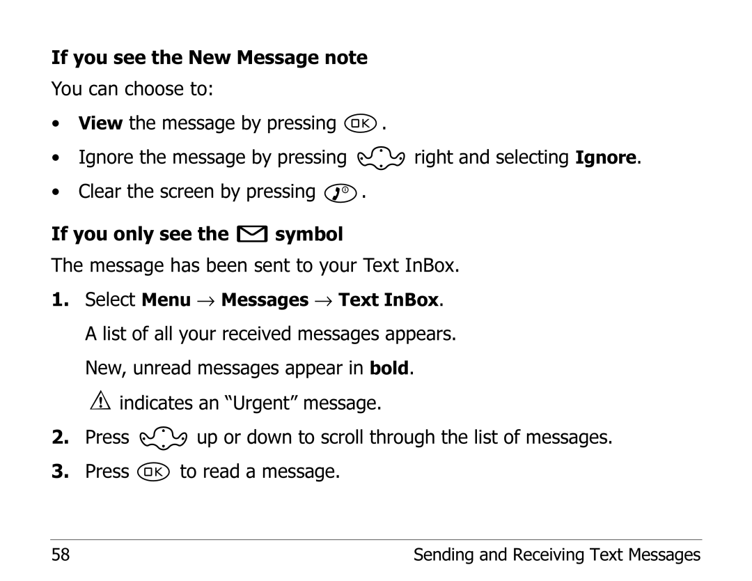 Kyocera 2235 manual Sending and Receiving Text Messages 