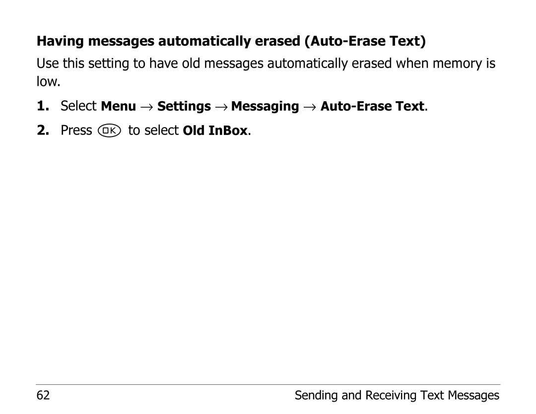 Kyocera 2235 manual Press to select Old InBox 