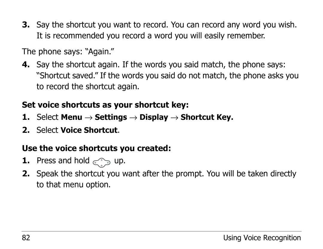 Kyocera 2325 manual Using Voice Recognition 