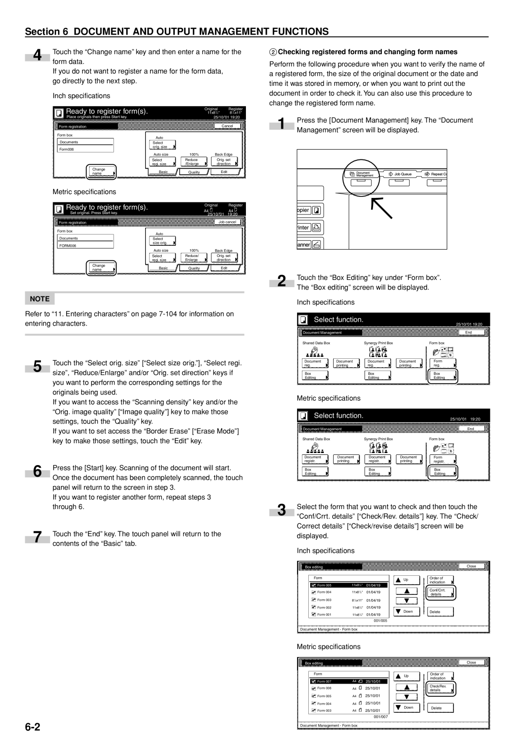 Kyocera 3035 manual Ready to register forms, 2Checking registered forms and changing form names 