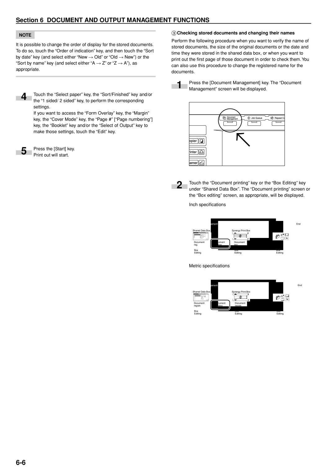 Kyocera 3035 manual 3Checking stored documents and changing their names 