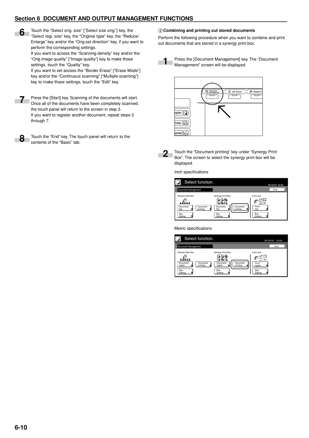 Kyocera 3035 manual 2Combining and printing out stored documents 