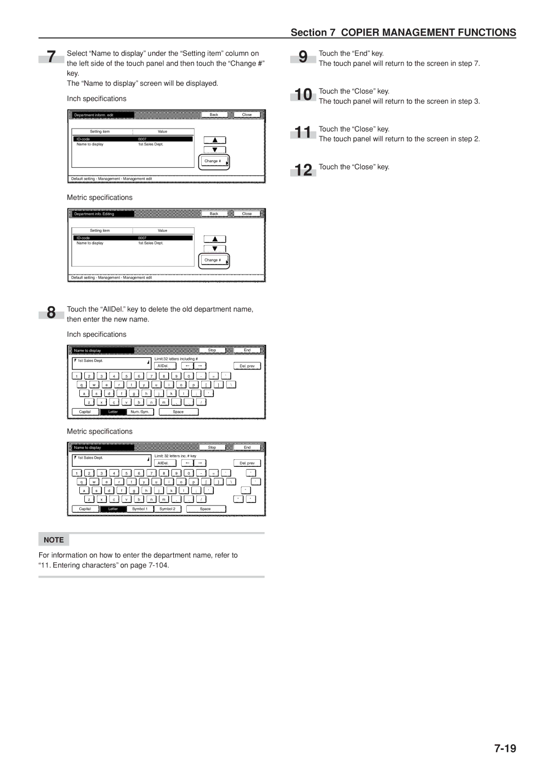 Kyocera 3035 manual Name to display 