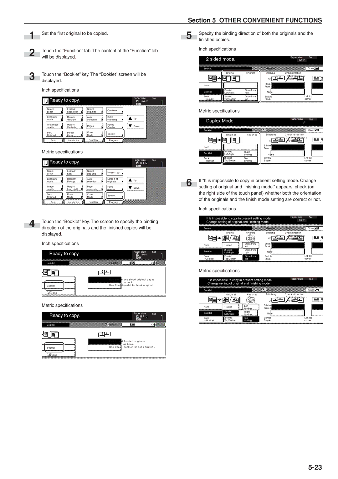 Kyocera 3035 manual Sided mode, Duplex Mode 