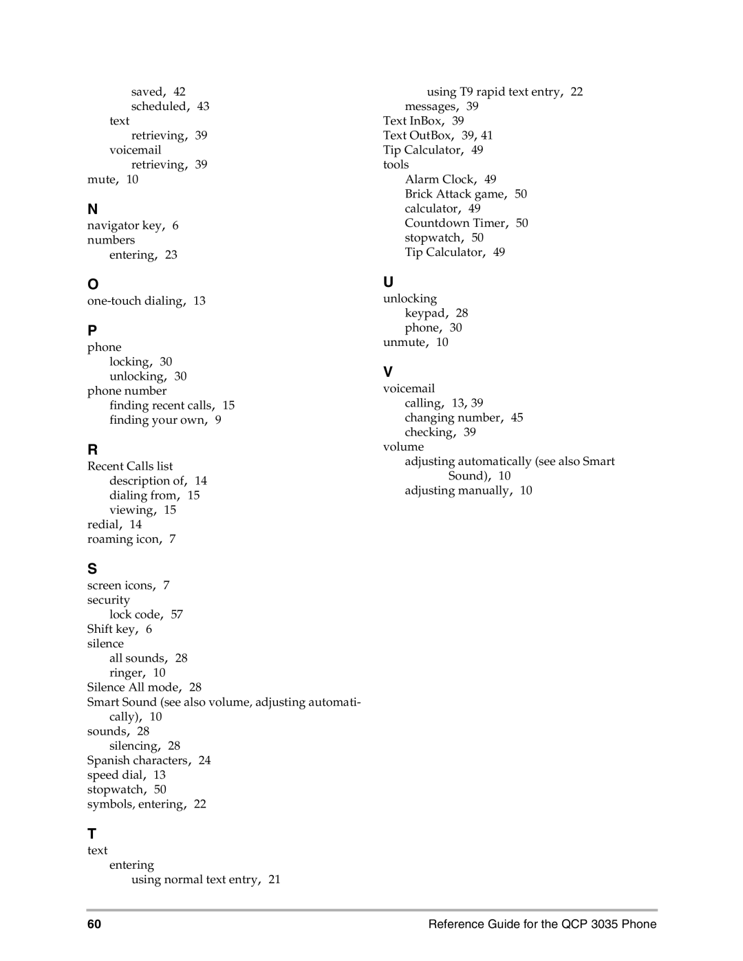 Kyocera manual Reference Guide for the QCP 3035 Phone 