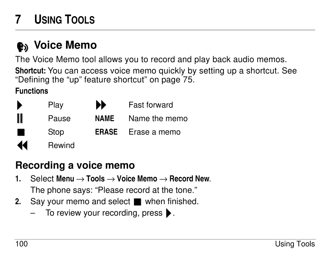 Kyocera 3225, 3200 series manual Voice Memo, Recording a voice memo, Functions 