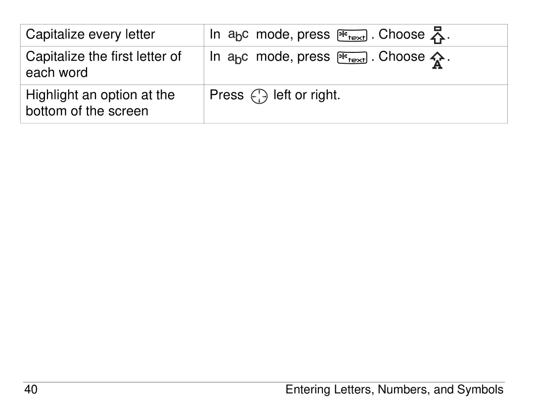 Kyocera 3225, 3200 series manual Entering Letters, Numbers, and Symbols 