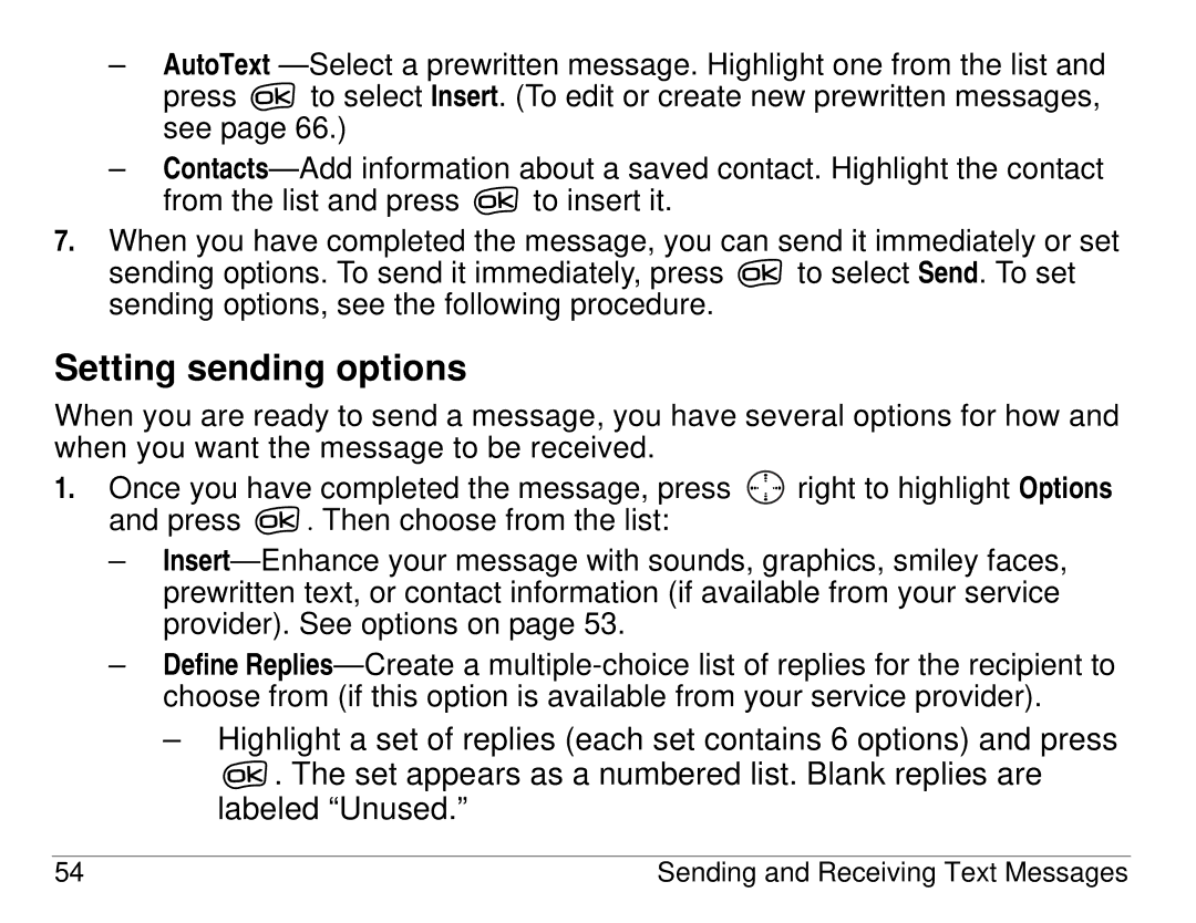 Kyocera 3225, 3200 series manual Setting sending options 