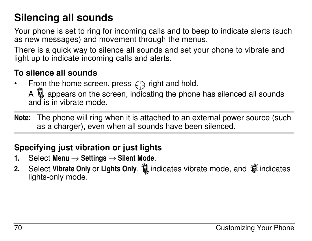 Kyocera 3225, 3200 series manual Silencing all sounds, To silence all sounds 