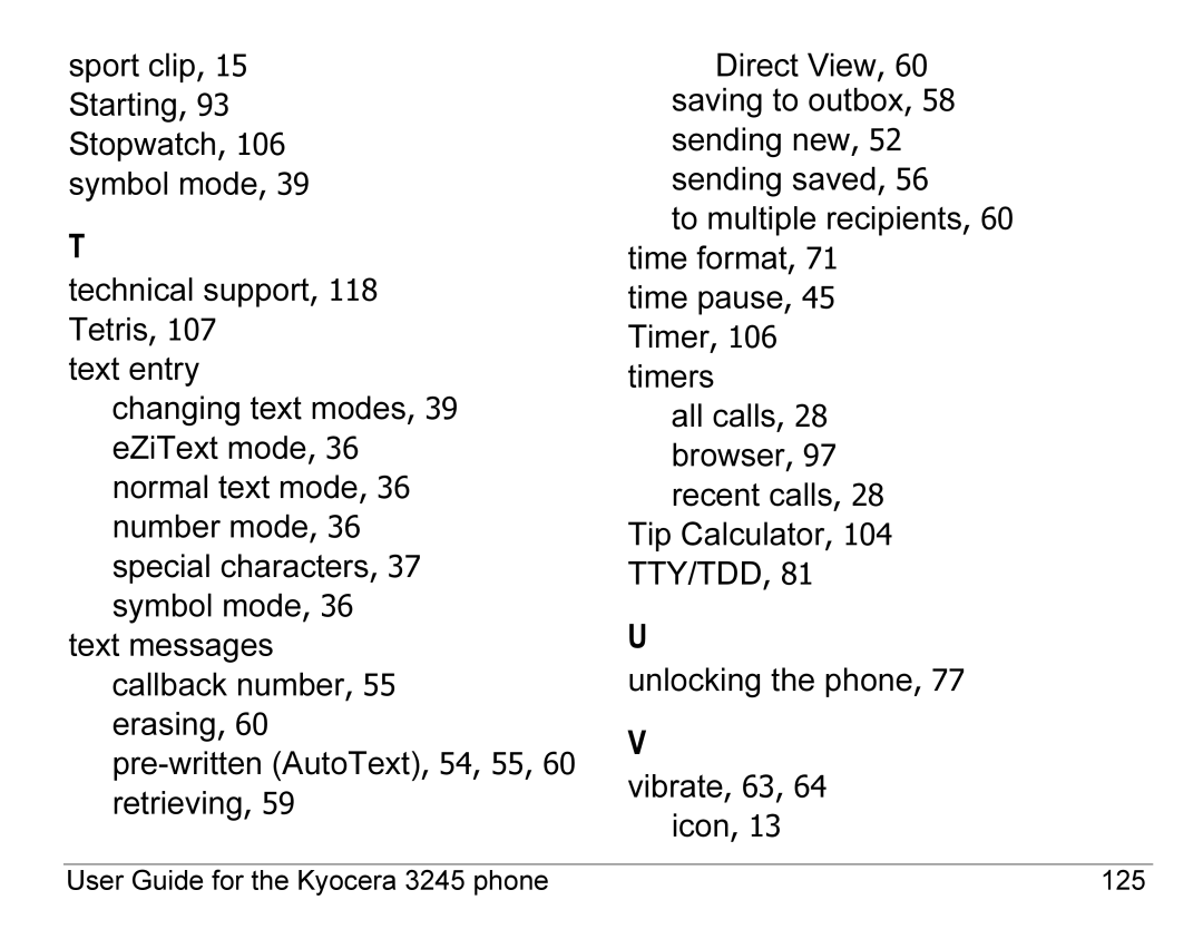 Kyocera 3245 manual Icon 