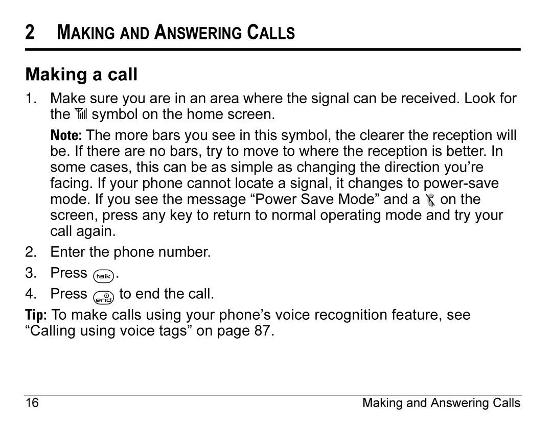 Kyocera 3245 manual Making a call 