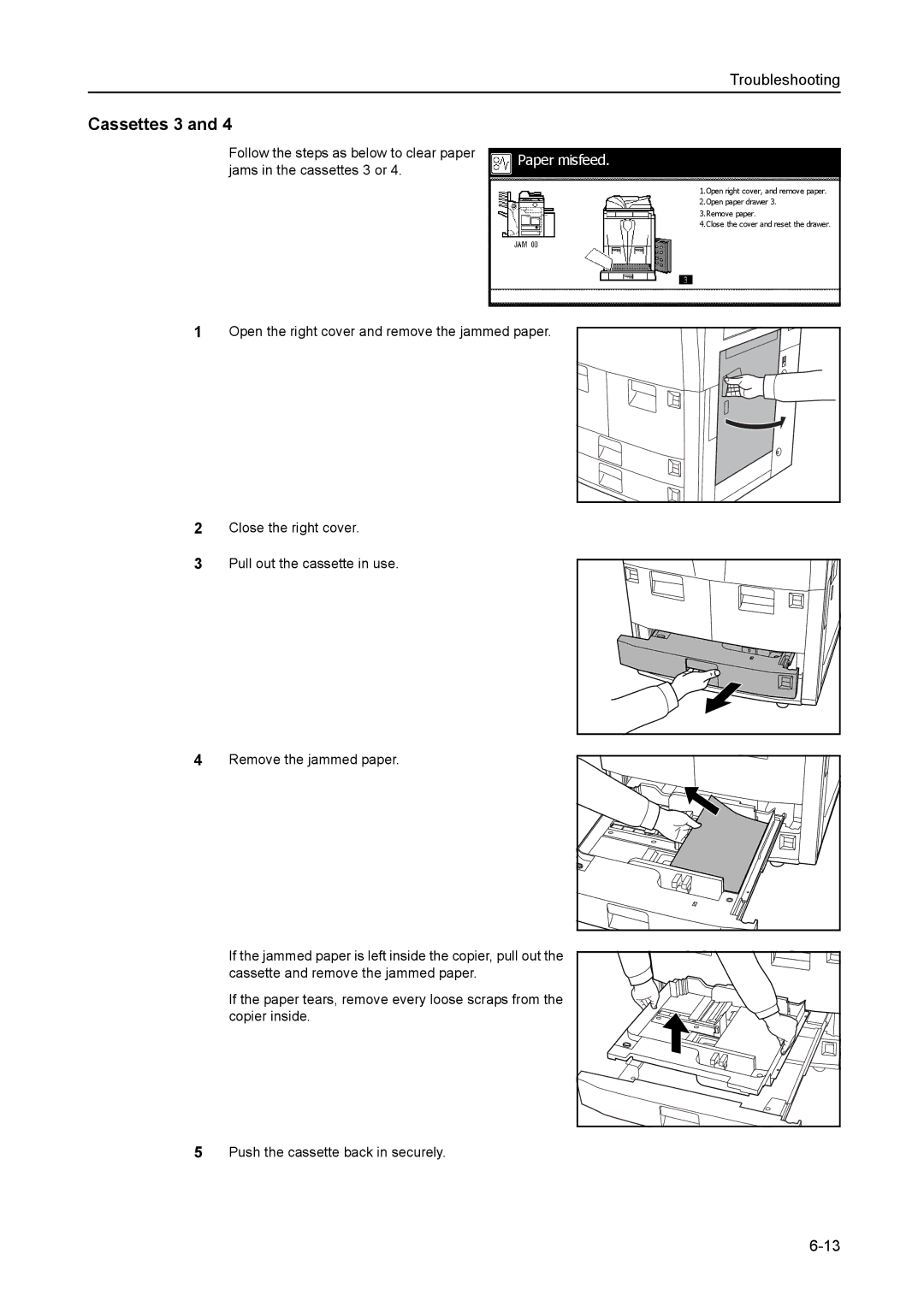 Kyocera 6030 manual Cassettes 3 