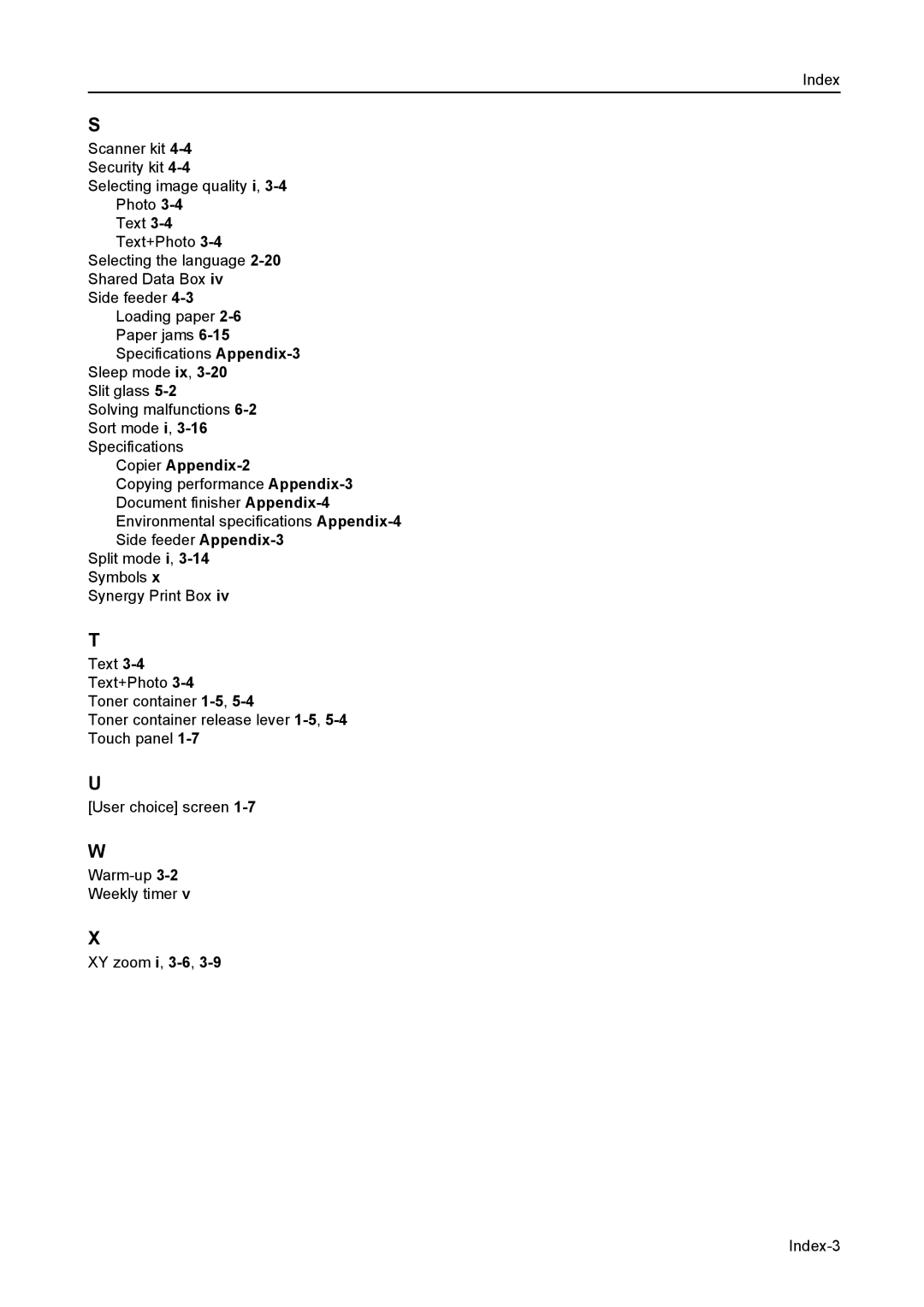 Kyocera 6030 manual Copier Appendix-2 