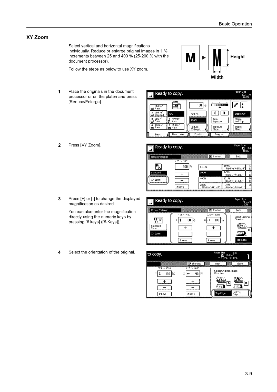 Kyocera 6030 manual XY Zoom, To copy 