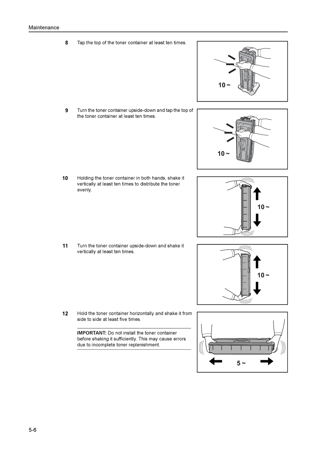 Kyocera 6030 manual Maintenance 