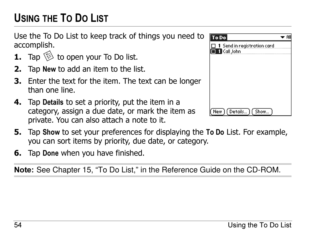 Kyocera 7135, 7100 Series manual Using the to do List 