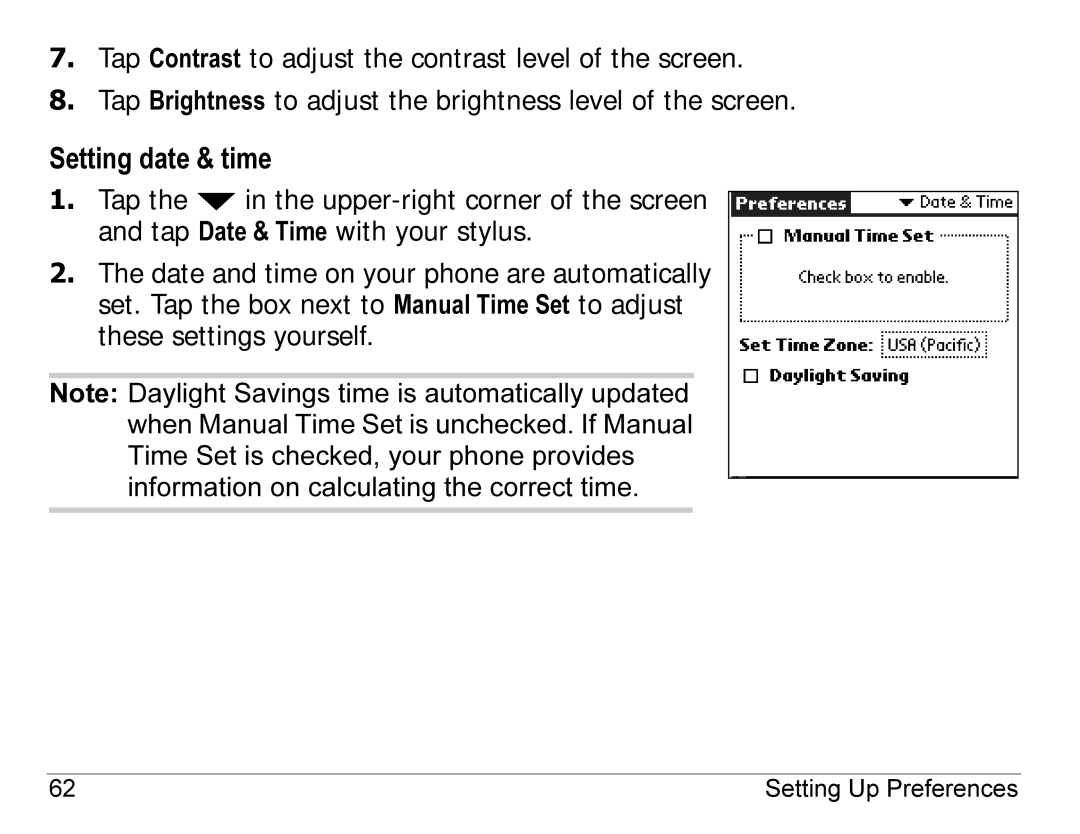 Kyocera 7135, 7100 Series manual Setting date & time 