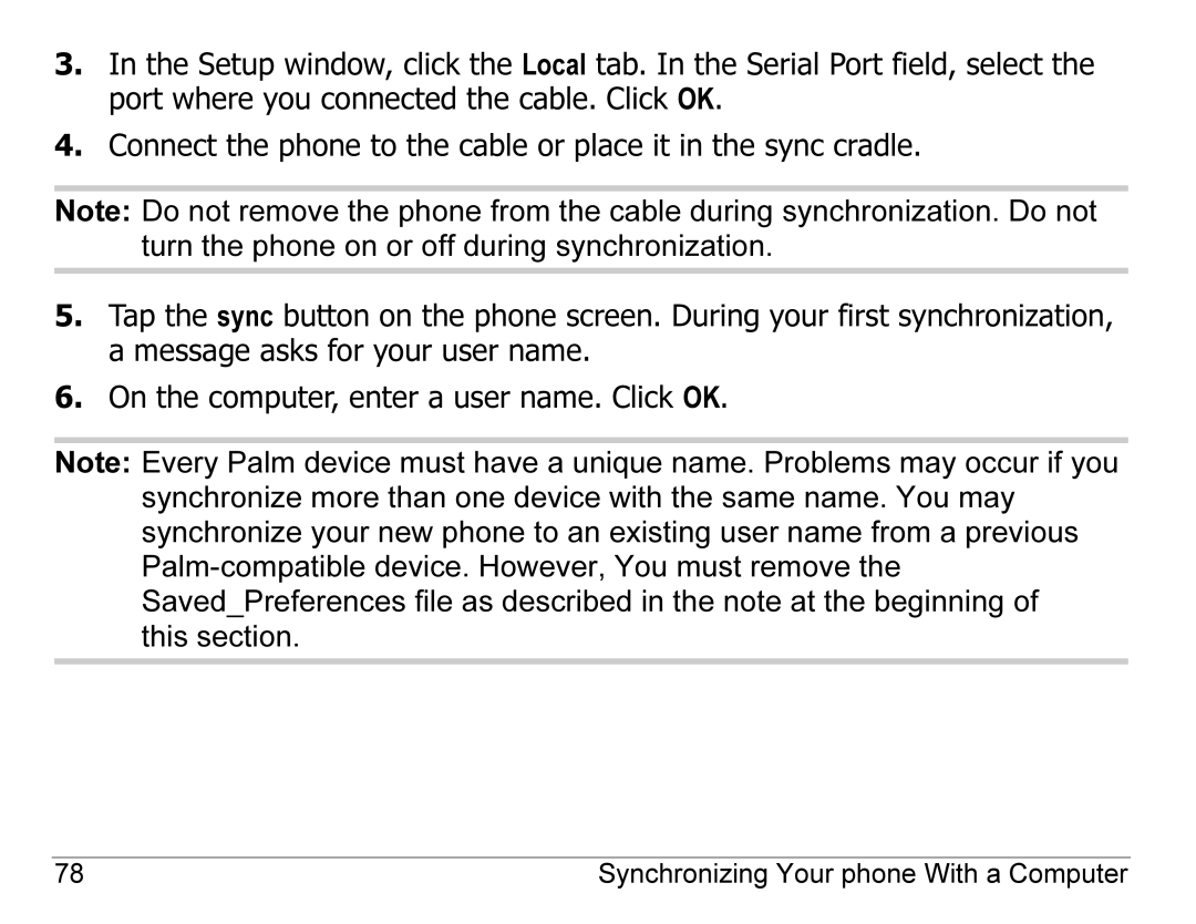 Kyocera 7135, 7100 Series manual Synchronizing Your phone With a Computer 