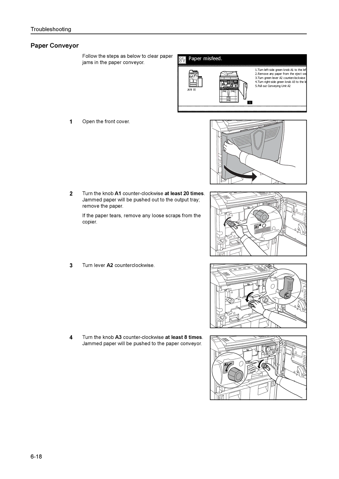 Kyocera 8030 manual Paper Conveyor 