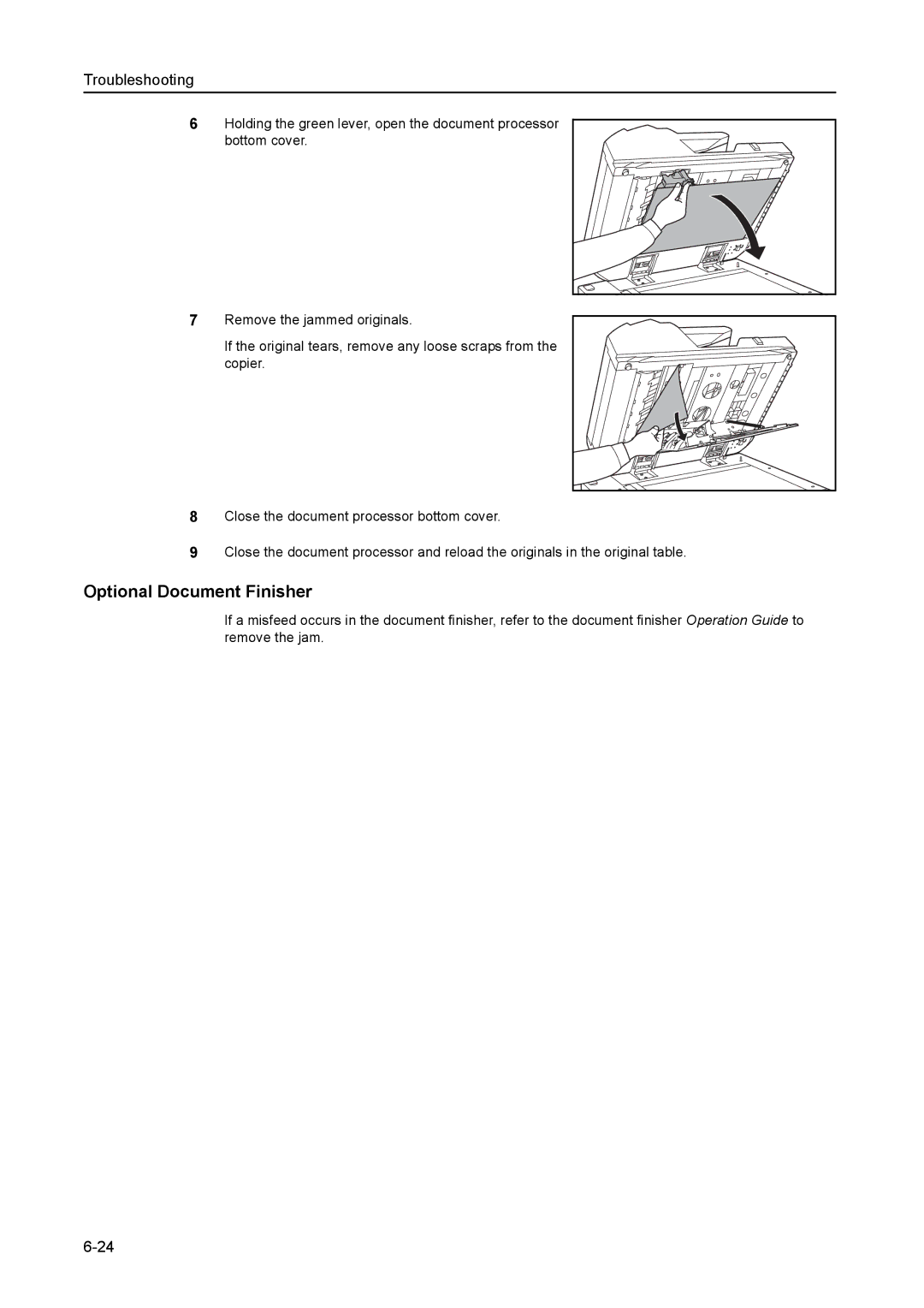 Kyocera 8030 manual Optional Document Finisher 