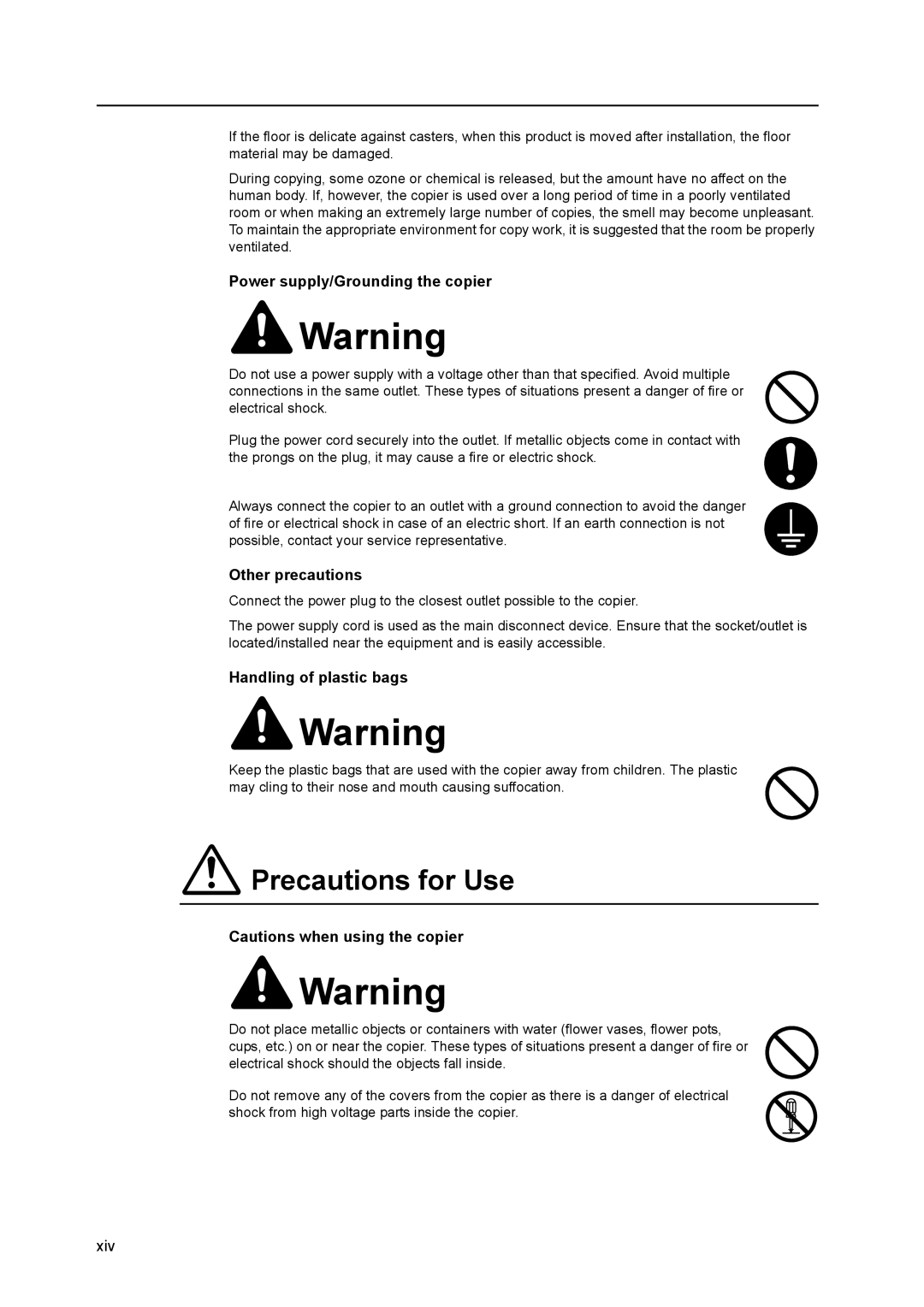 Kyocera 8030 manual Precautions for Use 