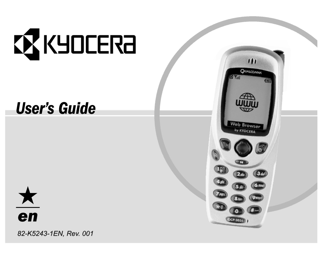 Kyocera 82-K5243 manual 