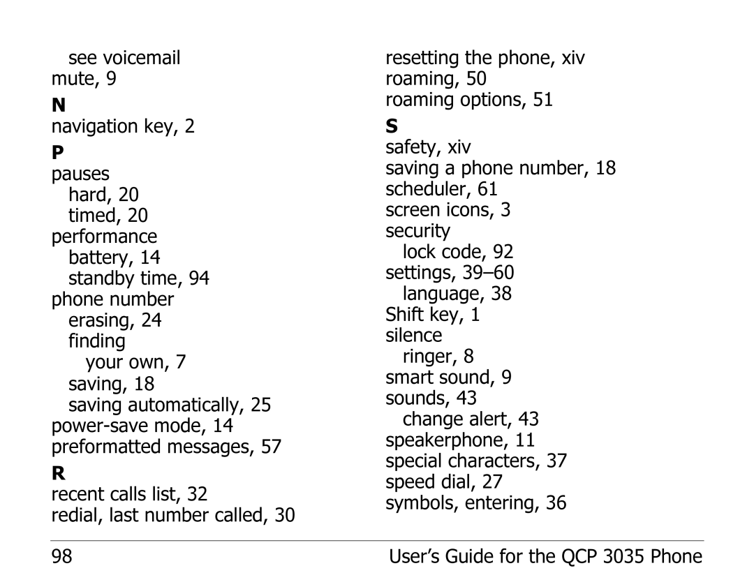 Kyocera 82-K5243 manual User’s Guide for the QCP 3035 Phone 