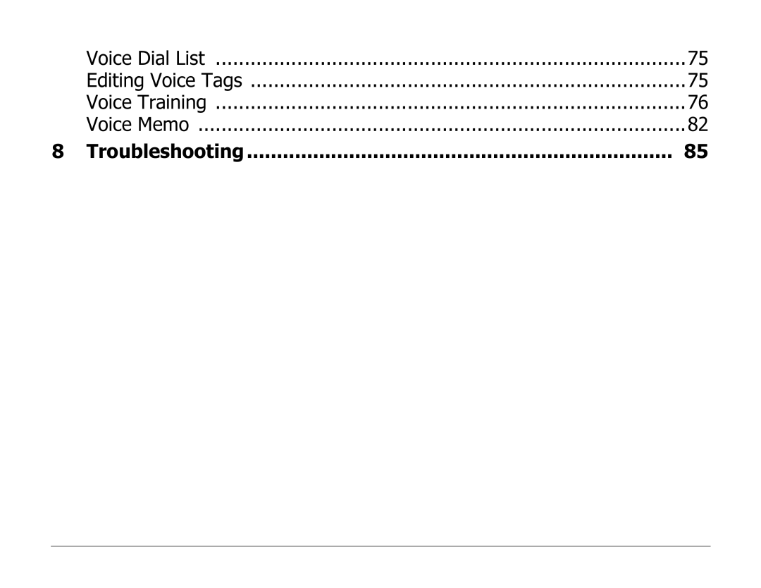 Kyocera 82-K5243 manual Voice Dial List 