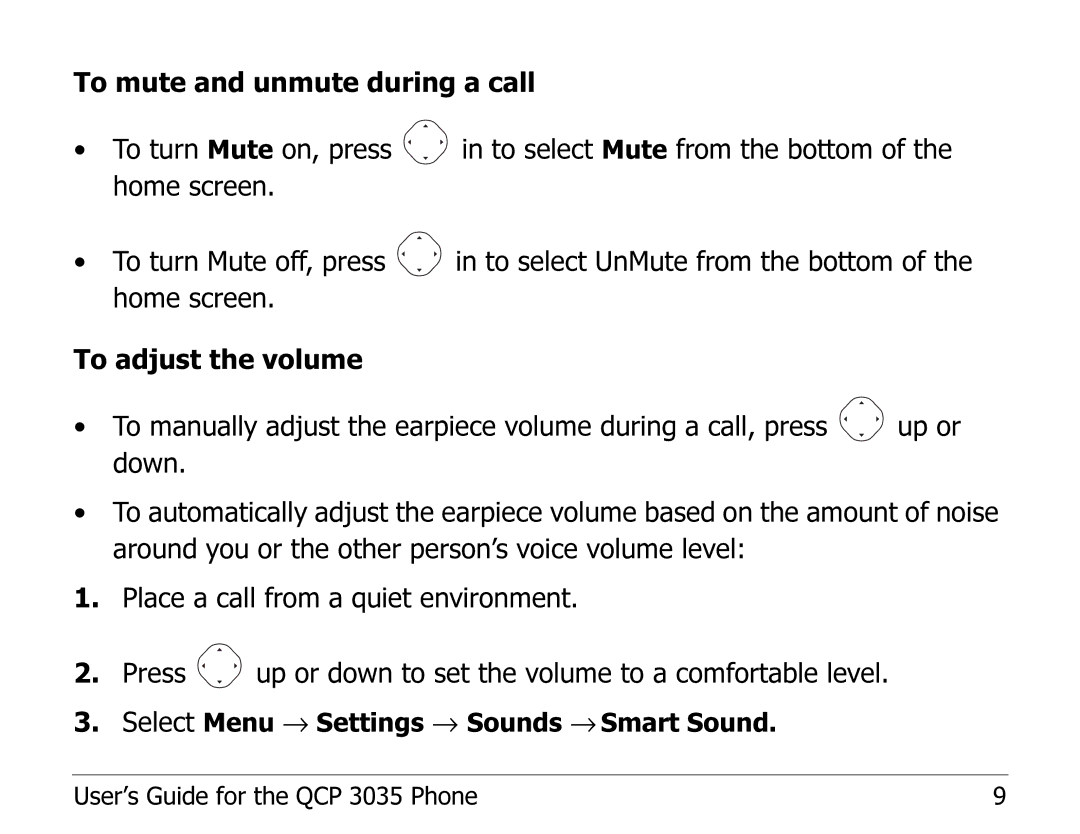 Kyocera 82-K5243 manual Select Menu → Settings → Sounds → Smart Sound 