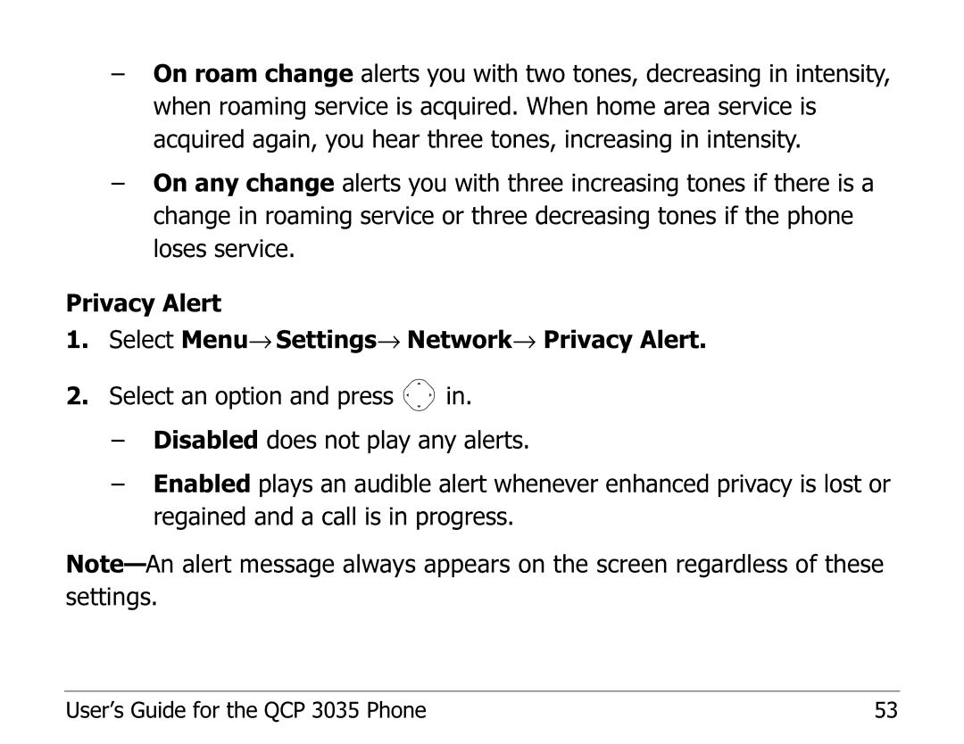 Kyocera 82-K5243 manual User’s Guide for the QCP 3035 Phone 