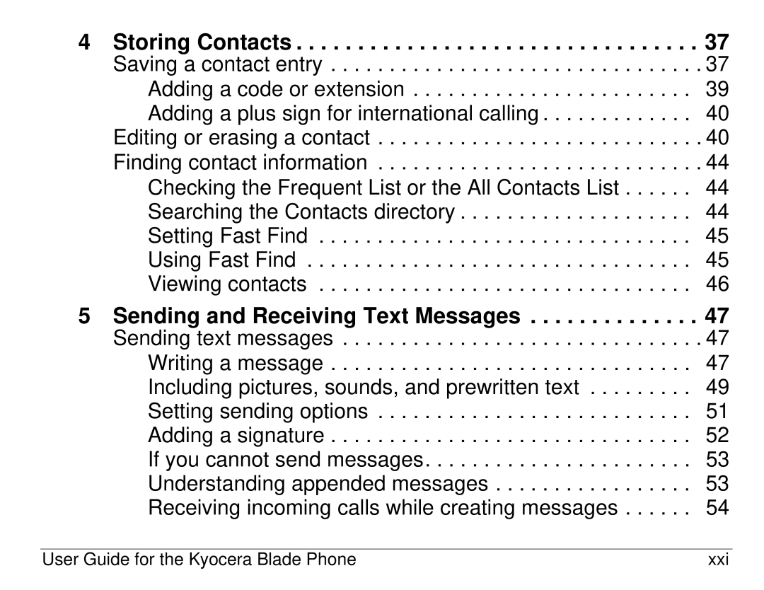 Kyocera 82-K5483-1EN manual Storing Contacts 