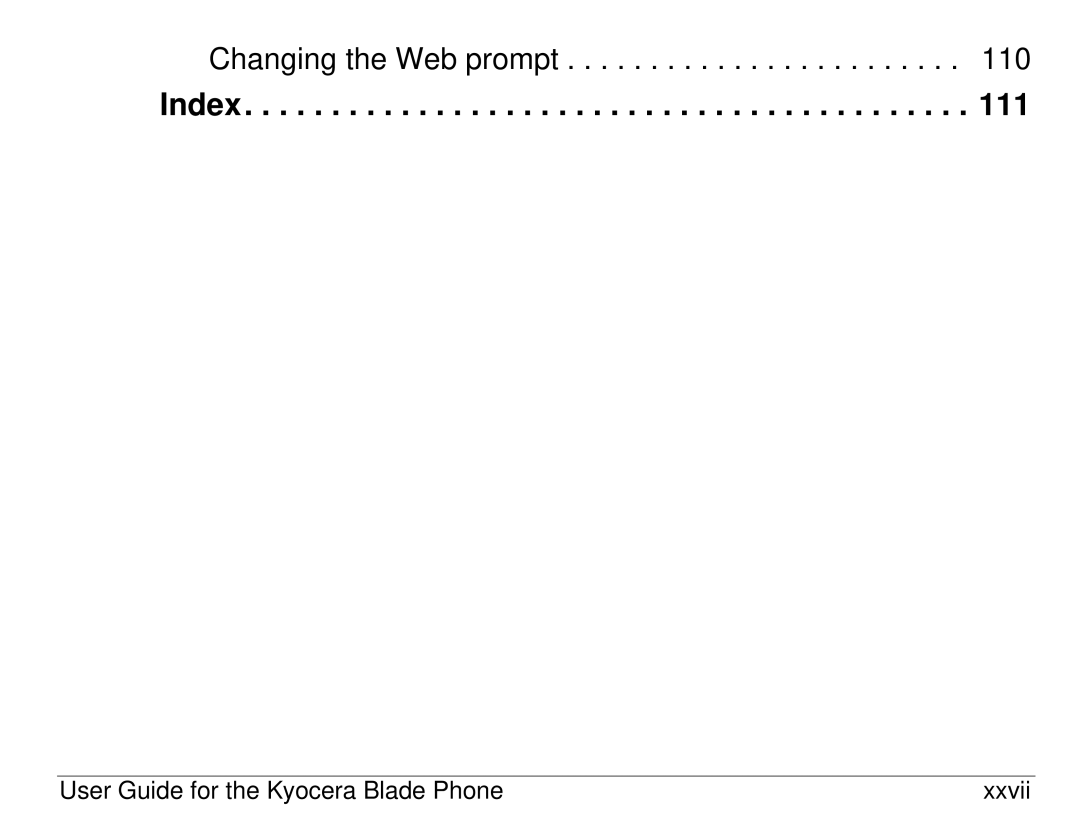 Kyocera 82-K5483-1EN manual Index 