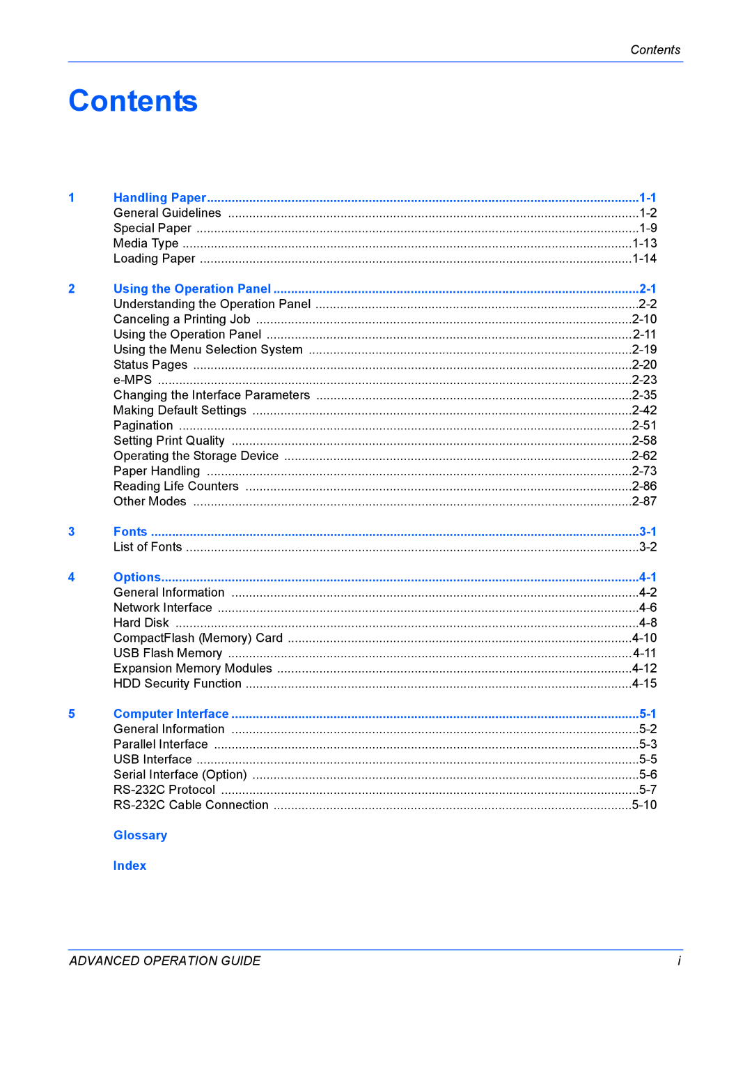 Kyocera 9530DN manual Contents 