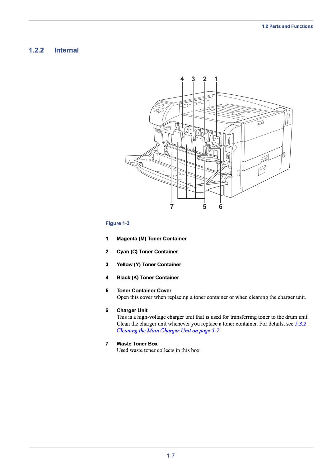 Kyocera C8026N manual Internal, 4 3 2 