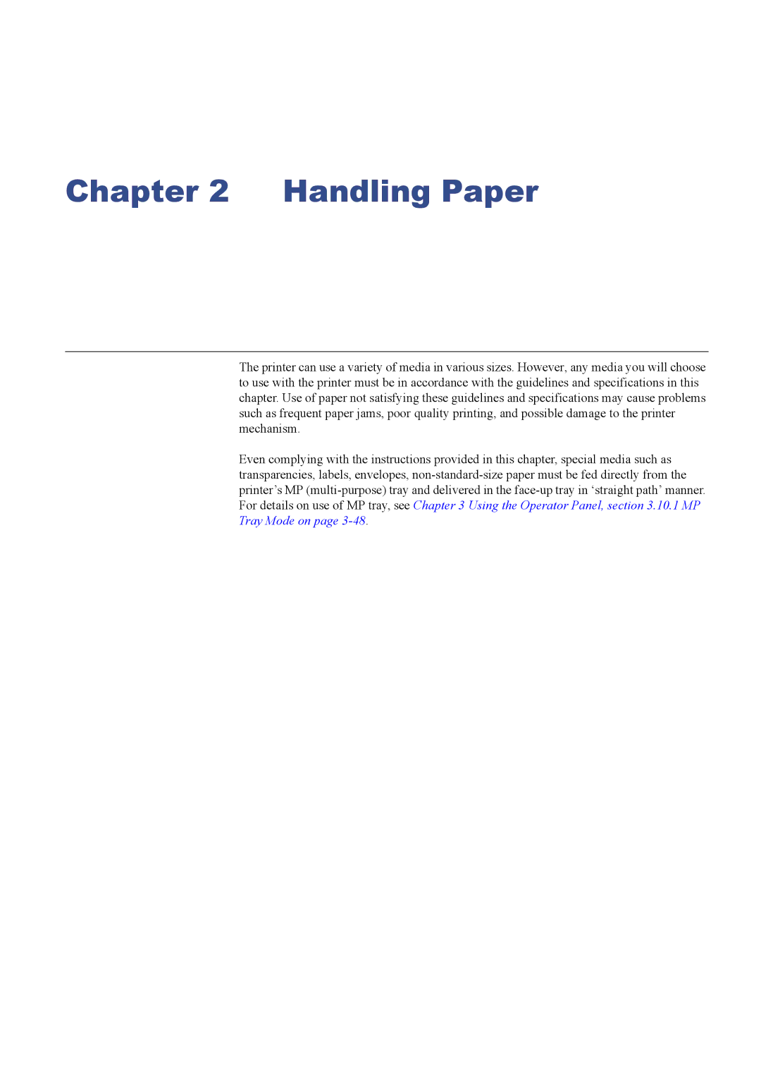 Kyocera C8026N manual Handling Paper 