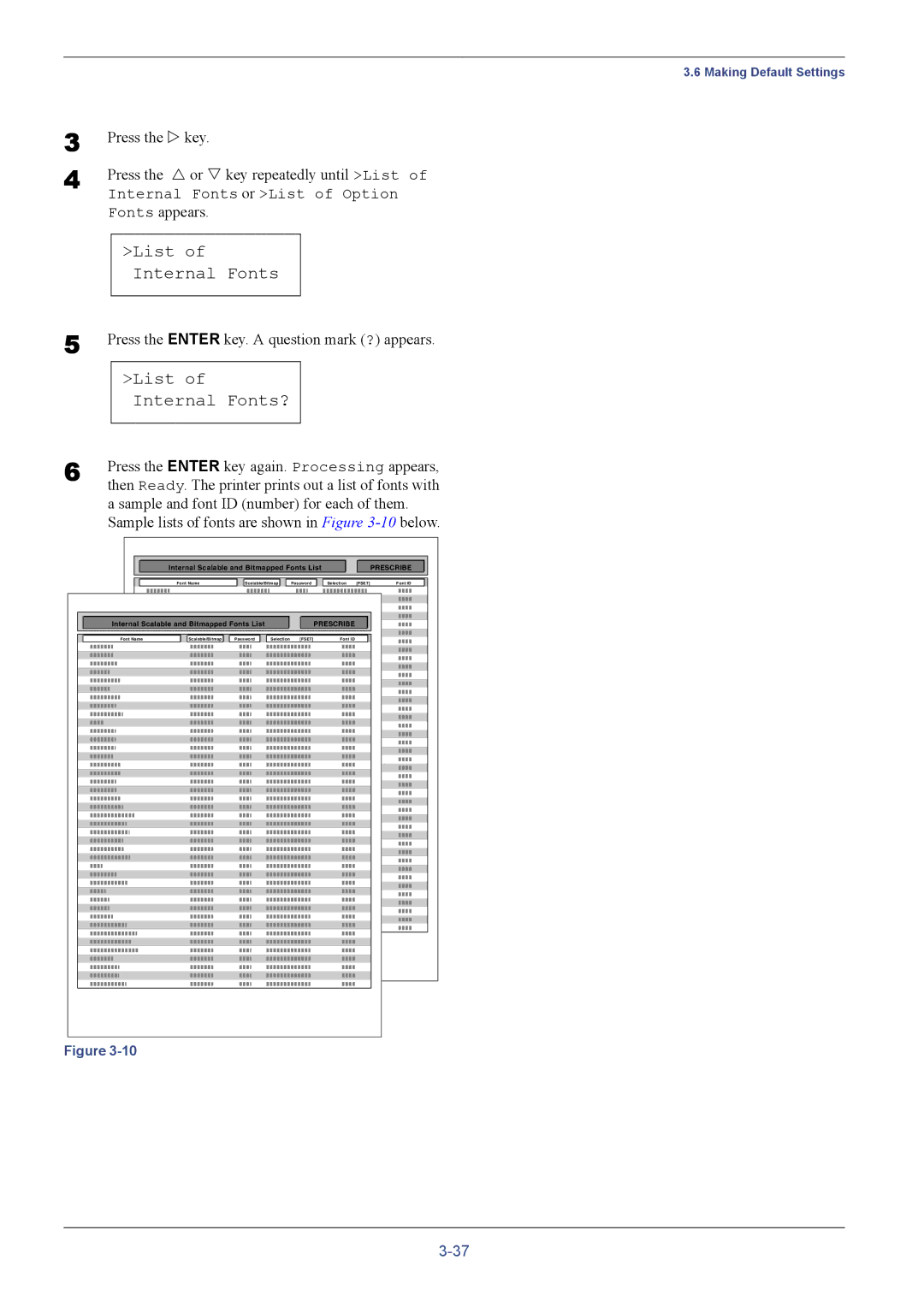 Kyocera C8026N manual List Internal Fonts? 