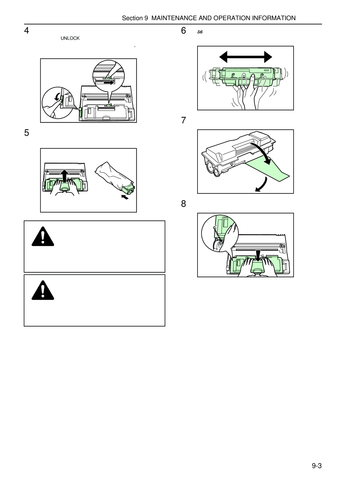 Kyocera copier manual Maintenance and Operation Information 