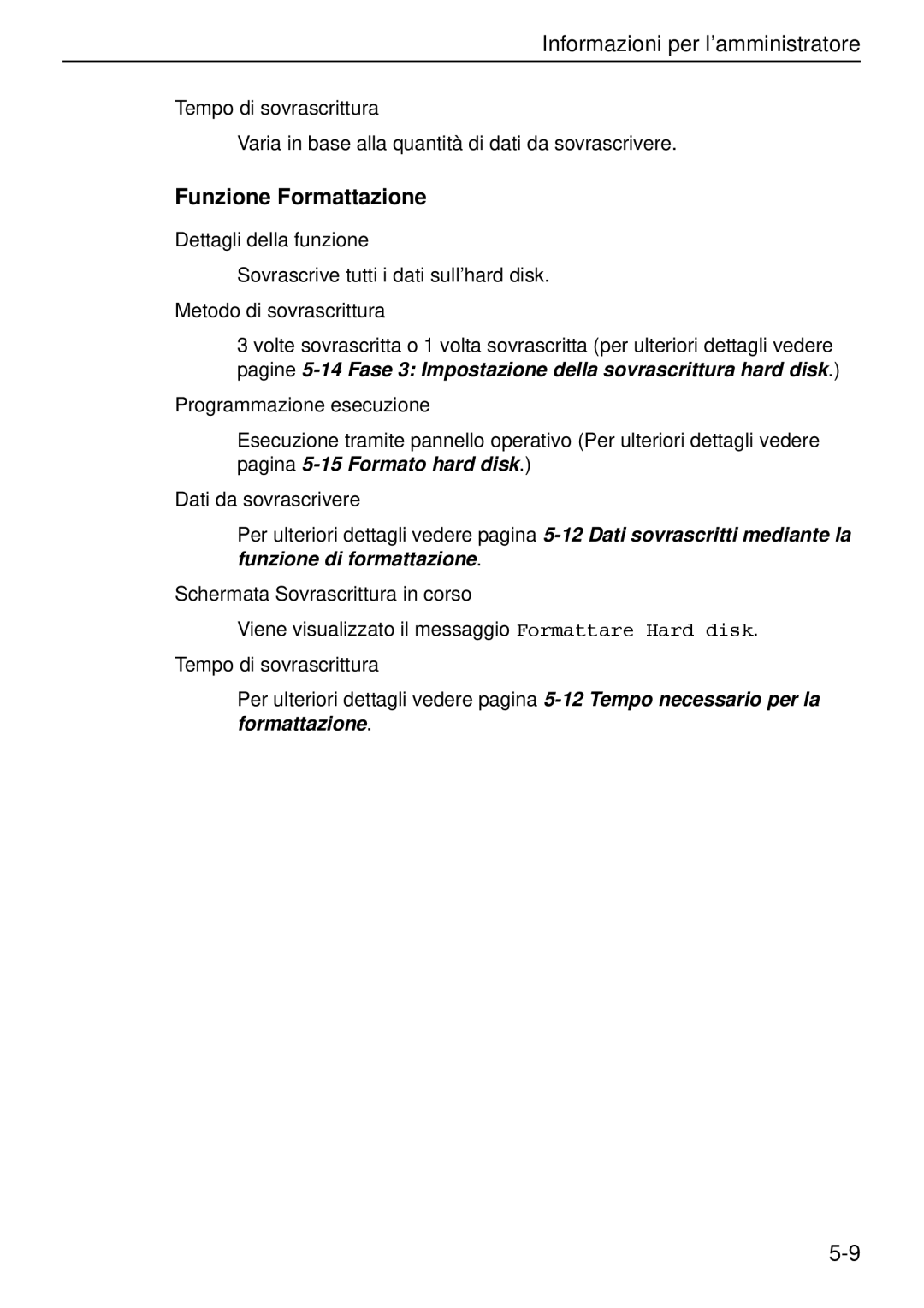 Kyocera Data Security Kit (B) For Copier manual Funzione Formattazione 