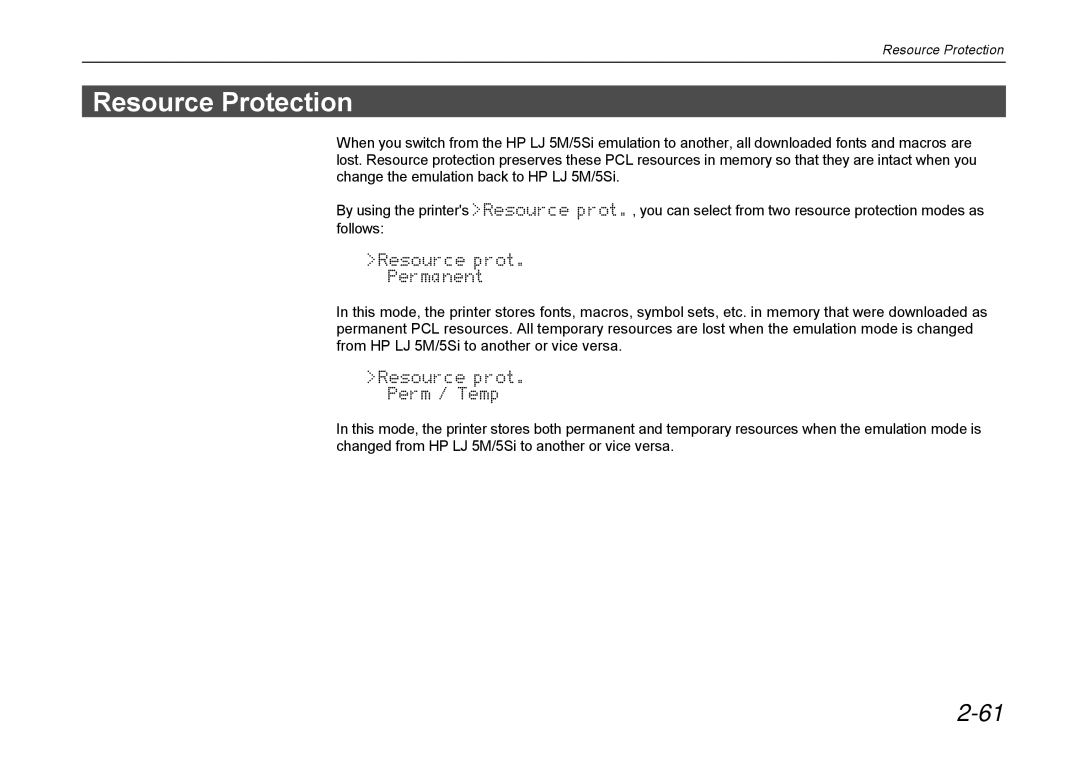 Kyocera DP-3600 manual Resource Protection 