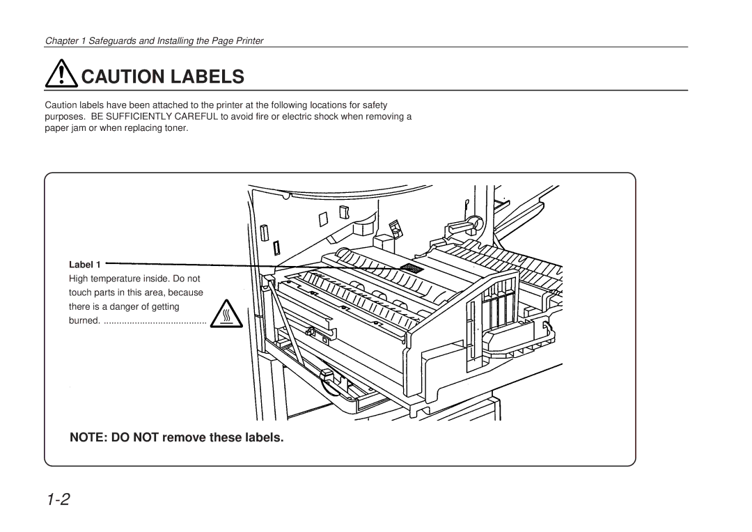 Kyocera DP-3600 manual Label 