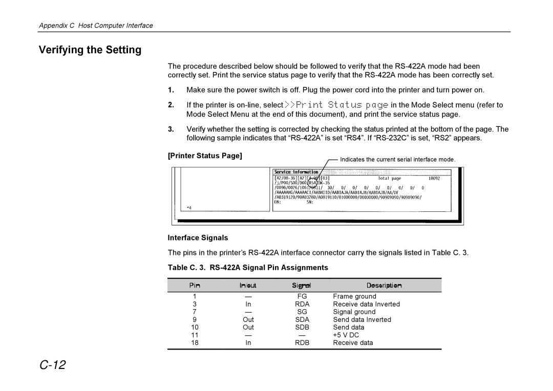 Kyocera DP-3600 manual Verifying the Setting 