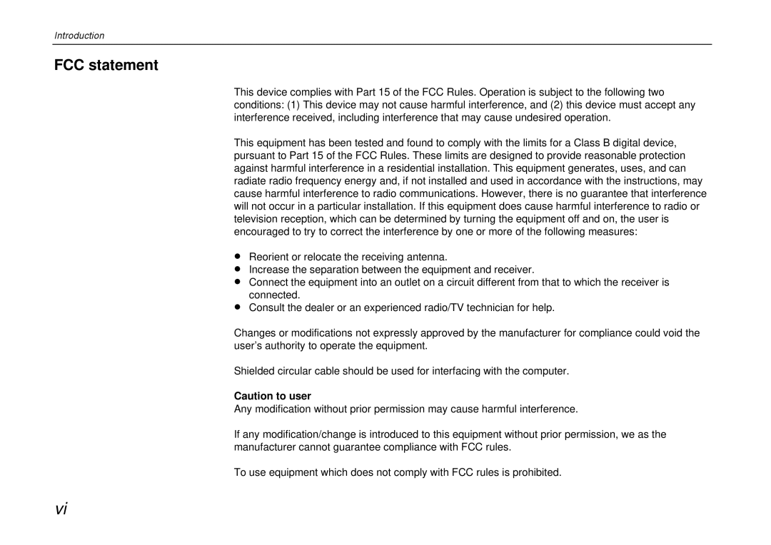 Kyocera DP-3600 manual FCC statement 