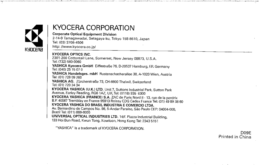Kyocera e17982 manual 