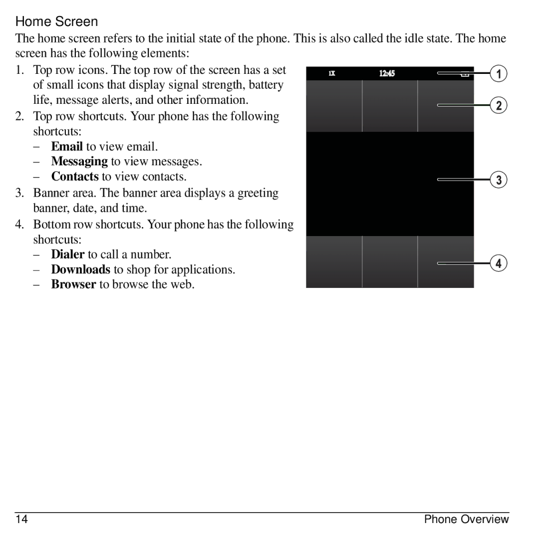 Kyocera E3100 manual Home Screen, Life, message alerts, and other information, Banner, date, and time 